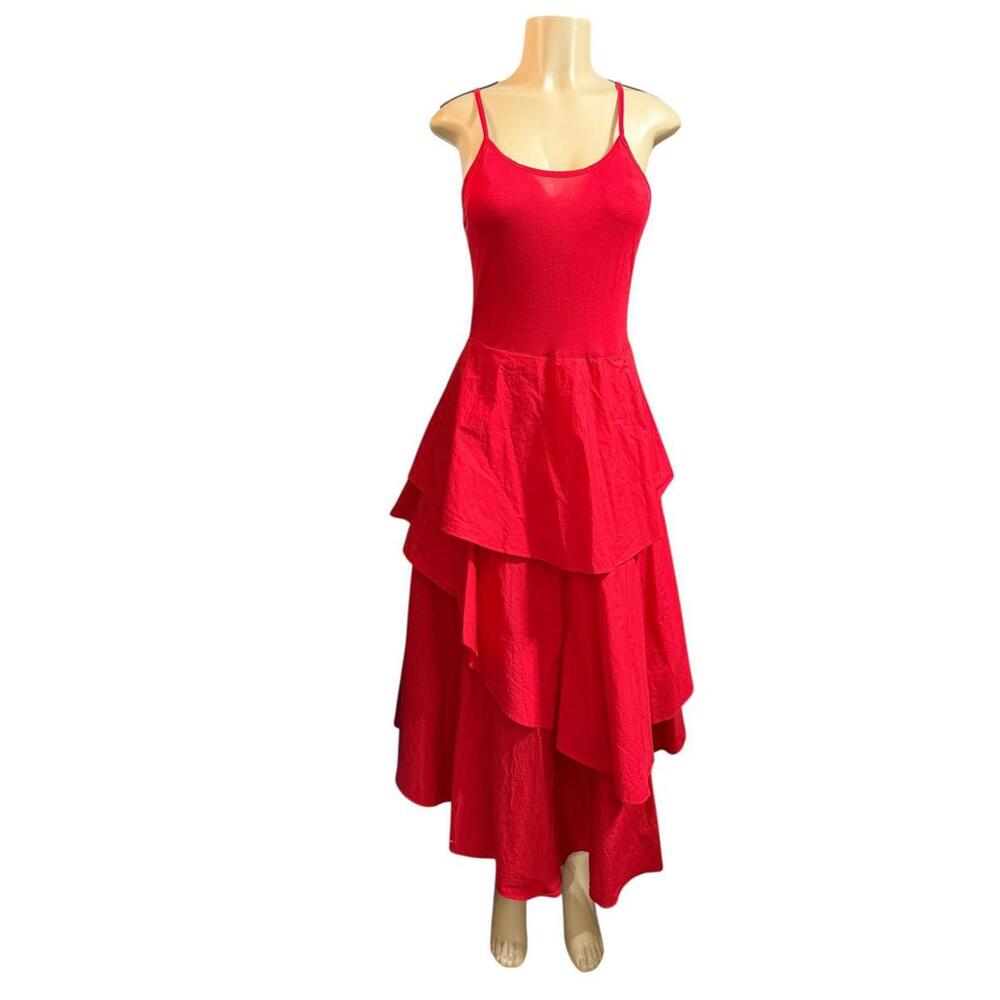 Anthropologie Helene Tiered Maxi Dress multi-layered silhouette Sz XS #552 - Picture 9 of 9